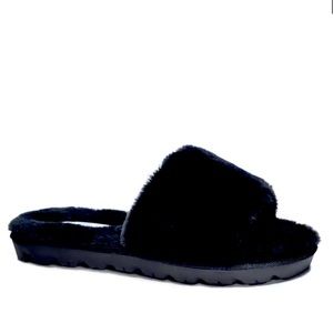 Chinese Laundry Faux Fur Slide Sandal